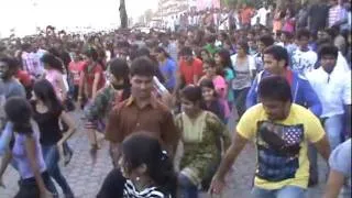 flash mob at vizag beach repeated