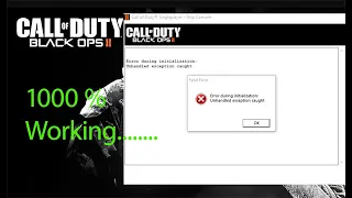 Working 2022- How To Fix Error During Initialization Unhandled exception in Call of duty Black Ops 2