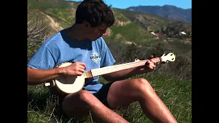 High on a Mountain by Ola Belle Reed played on a mountain on gourd banjo