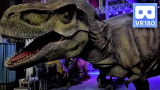 3D 180VR OMG Giant Tyrannosaurus Rex in Jurassic Dinosaur World 4K