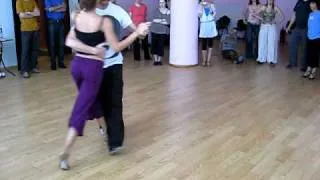 Juan Capriotti y Graciana Romeo. Lesson-2. Vals. ( "Nevskaya Milonga - 2010" St.Petersburg)