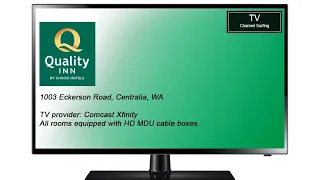 TV Channel Surfing: Quality Inn, Centralia, WA