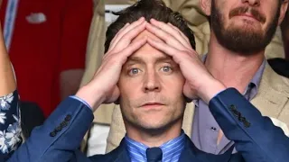 Tom Hiddleston and his facial expressions at Wimbledon today!!! So passionate!!