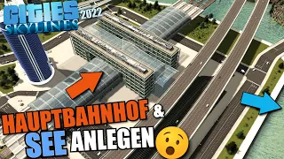 Hauptbahnhof mit erhöhten Gleisen - Cities Skylines 2022