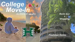 COLLEGE MOVE IN DAY VLOG 2023 @ University of Hawaii !! | freshman year ep. 01