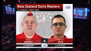 2019 New Zealand Darts Masters Round 1  Wright vs Heta