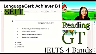 LanguageCert International ESOL SELT B1 Reading Test ( Part 1) General Training Reading Exercise 2