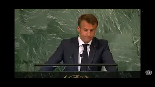 French President mentions PM Modi in UNGA speech