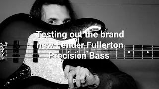 Testing out my brand new Fullerton Precision Bass Uke by @fender from @sweetwater