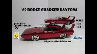 Dom's 1969 Dodge Charger Daytona Diecast By Jada Fast & Furious 6 1:32 1:24