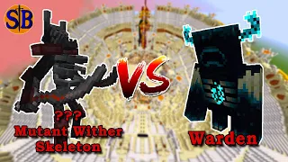 Mutant Wither Skeleton (1.19 Mutant More) VS Warden | Minecraft Mob Battle