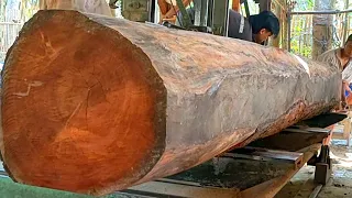 ini baru istimewa kayu termahal dari jawatimur menggergaji kayu mahoni kering bahan baku bak truk