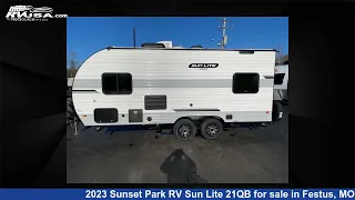 Phenomenal 2023 Sunset Park RV Sun Lite Travel Trailer RV For Sale in Festus, MO | RVUSA.com