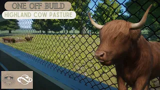 🐔 Highland Cow Pasture | Planet Zoo Speed Build | Wild Woods Episode 1