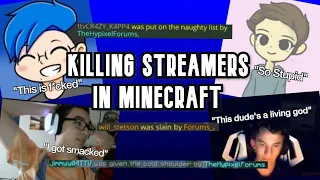 Killing Twitch streamers in Minecraft (BeasttrollMC, Will Stetson)