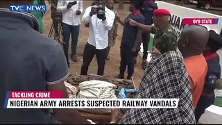 Nigerian Army Arrests Suspected Railway Track Vandals In Oyo State