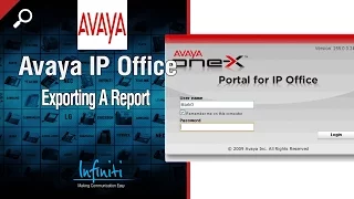 Exporting A Report in Avaya IP Office Customer Call Reporter [Infiniti Telecommunications]