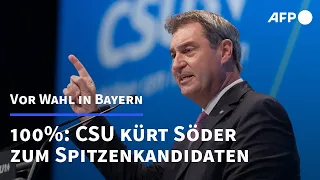 CSU kürt Söder zum Spitzenkandidaten für Bayern-Wahl | AFP