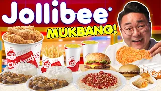 Korean Tries Jollibee's INFAMOUS Chickenjoy! | Jollibee Mukbang Episode in Cebu Philippines!