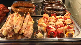 Hungarian Traditional Foods 4K | Fovam Ter | Special Langos | Stuffed Cabbage | Chicken | Meat