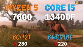 i5 13400F vs Ryzen 5 7600 - benchmarks and test in 7 games - RTX 4090