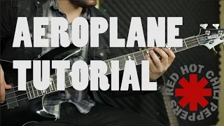 Red Hot Chili Peppers - Aeroplane SOLO Tutorial Bajo (HD)