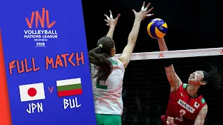 Japan 🆚 Bulgaria - Full Match | Women’s Volleyball Nations League 2019