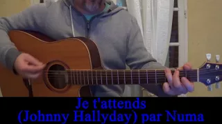 Je t'attends (Johnny Hallyday) cover guitare voix Jean-Jacques Goldman 1986