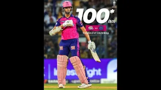 yashasvi jaiswal 100 vs mumbai|yashasvi jaiswal batting today match highlights🔥🔥🔥🔥#rrvsmi #mivsrr