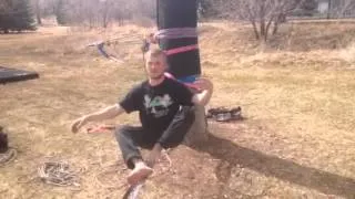 How to sit start on a Slackline