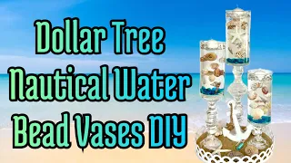 Dollar Tree 🌳 Water Beads Vases DIY