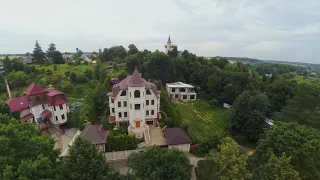 Замок Галкина с воздуха. Самодельный квадрокоптер. 2017.