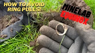 How to Avoid Digging Ring Pulls when Coin Shooting - Minelab Equinox 800 Field Test