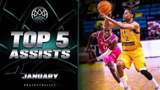 TOP 5 ASSISTS | January | Basketball Champions League 2022-23