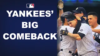 Down 5-0, the Yankees come storming back with a BIG HR from Judge and a walk-off hit from Gary!