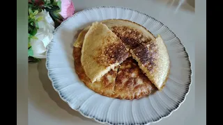 Oatmeal cheese pancake