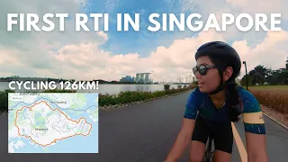 My first 100km ride 🔥 Singapore round-the-island ride