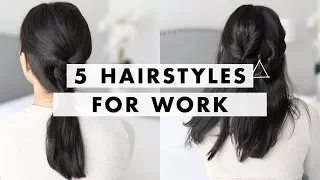 5 Hairstyles for Work in 90 Seconds | Luxy Hair