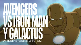 Los Vengadores contra Galactus y su heraldo Iron Man | Avengers Assemble