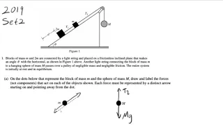 AP Physics C: Mechanics FRQ 2019 Set2 Q1 Walkthrough