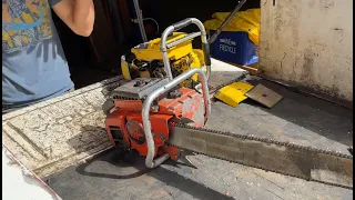 Big Homelite chainsaw pulls crazy RPM