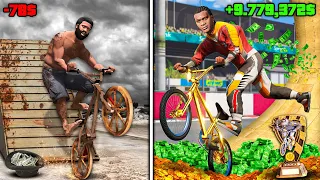 Passei de PILOTO de BMX POBRE para RICO no GTA 5!!