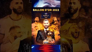 Karim Benzema Ballon D'or 2022 #shorts