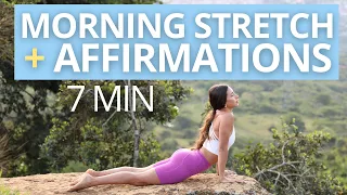 DO THIS FULL BODY STRETCH + POSITIVE AFFIRMATIONS EVERY MORNING | 30 Day Mind Reprogramming | 7 MIN