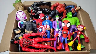 VENOM vs CAPTAIN AMERICA vs SPIDERMAN CARTOON, HULK AVENGERS, SUPERMAN IRONMAN UNBOXING SUPERHEROES