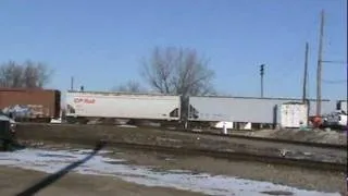 CP Train 272 crossing the CN Leithton Subdivision at Spaulding 12/10/11