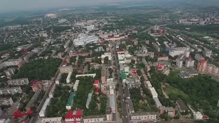 Летний Курск с высоты птичьего полёта центр аэросъёмка