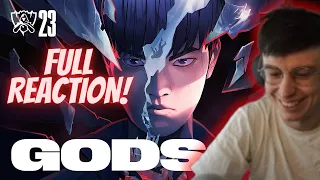 Caedrel Reacts GODS ft. NewJeans (뉴진스) (Official Music Video) Worlds 2023 Anthem League of Legends