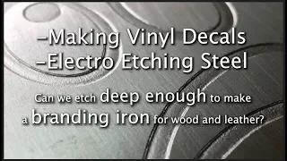 Electro Etch Deep Enough for Branding Iron