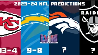 2023-24 NFL Predictions (Regular Season Records + Super Bowl Champ)